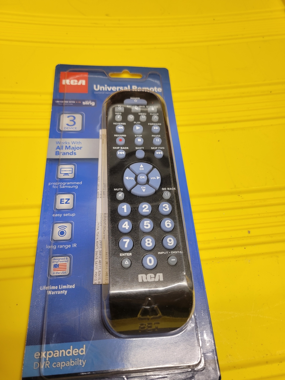 RCA Universal Remote Control - Black